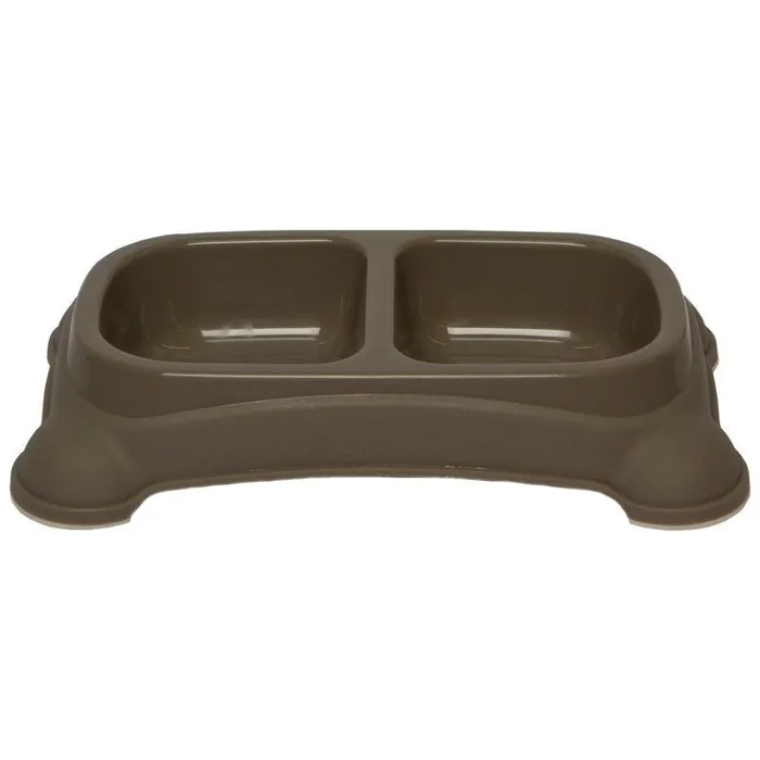 Double Diner Dish Taupe Gray Small 1-1/2 Cup