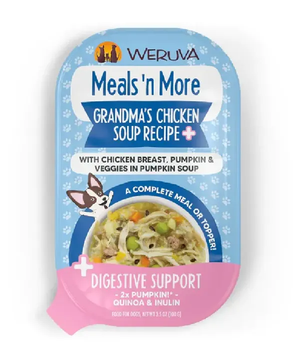 Weruva Meals N More Dog Cup - Grandma's Chicken Soup Plus 3.5oz 10/slv