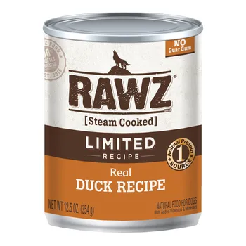 Rawz Dog Can Gf Lid Duck 12/12.5oz;