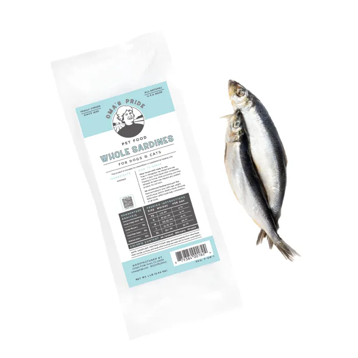 Oma's Pride Raw Frzn Whole Sardines 1lb