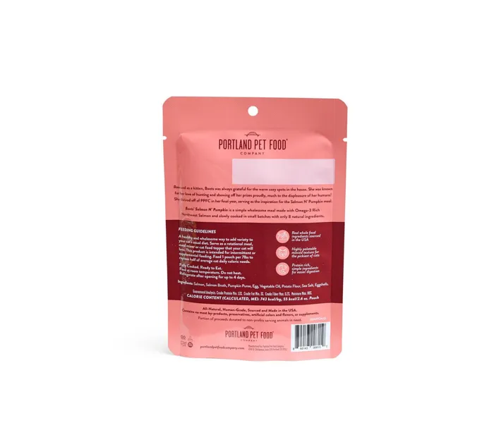 Portland Pet Cat Boots' Salmon N' Pumpkin 2.6oz