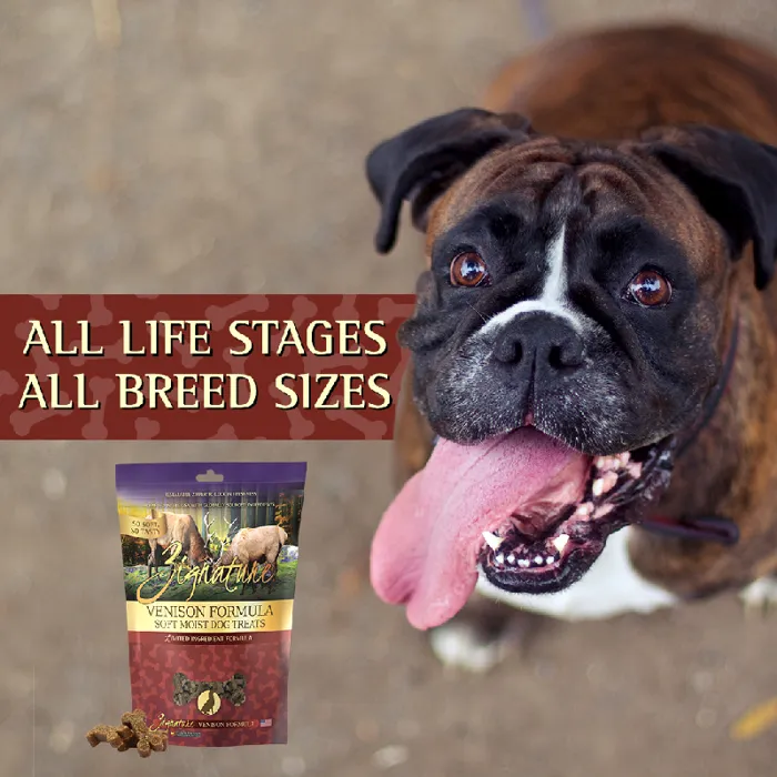 Zignature Dog Treat Soft Moist Venison 4oz