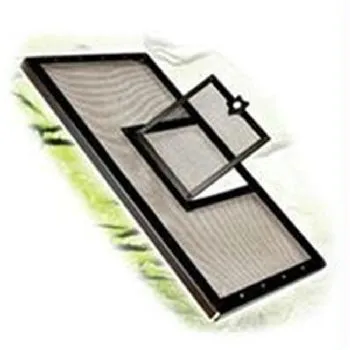 Metal Screen Cover W/door Black 30x12"