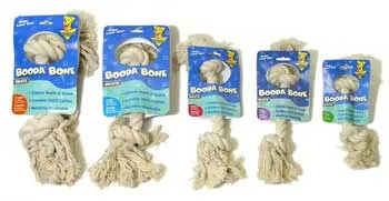 Booda 2 Knot Rope Bone White Extra Small