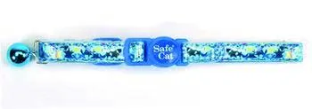 Super Star Safety Cat Collar Adj 3/8"x12"-blue