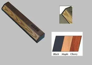 Fluorescent Strip Light 12" Oak