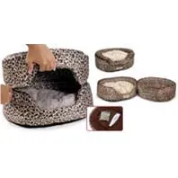 Convertible Catnip Bed Animal Print 18x14x12"