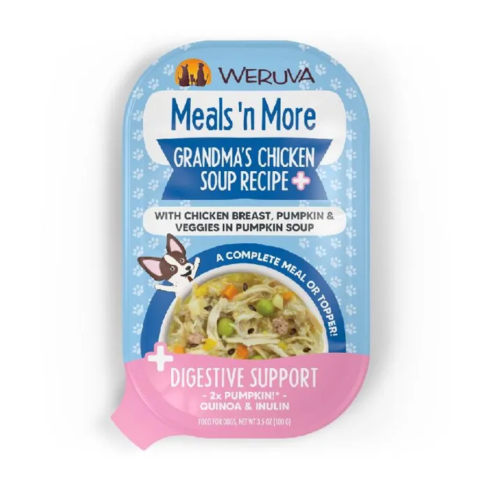 Weruva Meals N More Dog Cup - Grandma's Chicken Soup Plus 3.5oz 10/slv