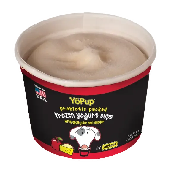 Yopup Frozen Yogurt Cup Apple & Cheddar 3.5oz Each