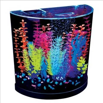 Glofish 3 Gallon Half Moon Kit With Led Bubbler