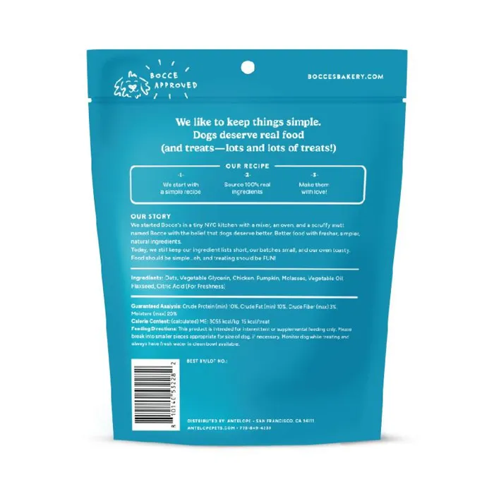 Bocce's Holiday Soft & Chewy Reindeer Tracks 6oz Bag