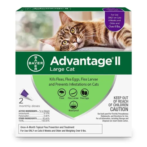 Advantage II Cat 9+ Large 2 Pack