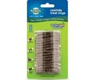 Busy Buddy Rawhide Treat Ring Refills, Original Rawhide, Medium