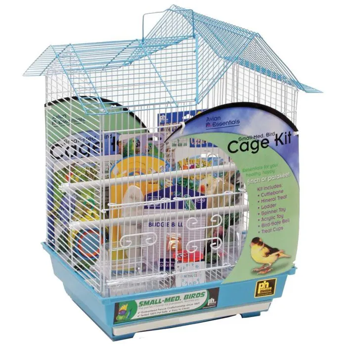 Bird Cage Starter Kit 14x11 White/blue
