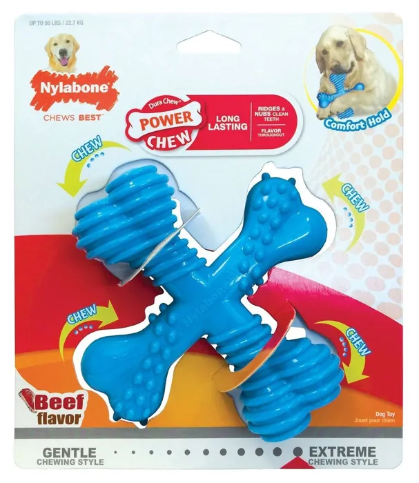 Nylabone Dura Chew X Bone Beef Lg