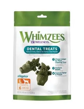 Whimzee Alligator Large 6ct