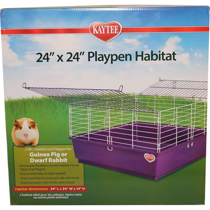 Kaytee My First Home Playpen Habitat Purple 24x24 In