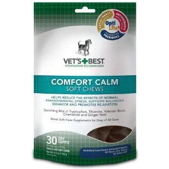 Vets Best Comfort Calm Soft Chew 30 Day Supply 4.2 Ounce;