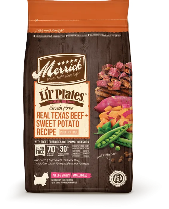 Lil' Plates Small Breed Grain Free Real Beef & Sweet Potato Dry Dog Food 12-lb