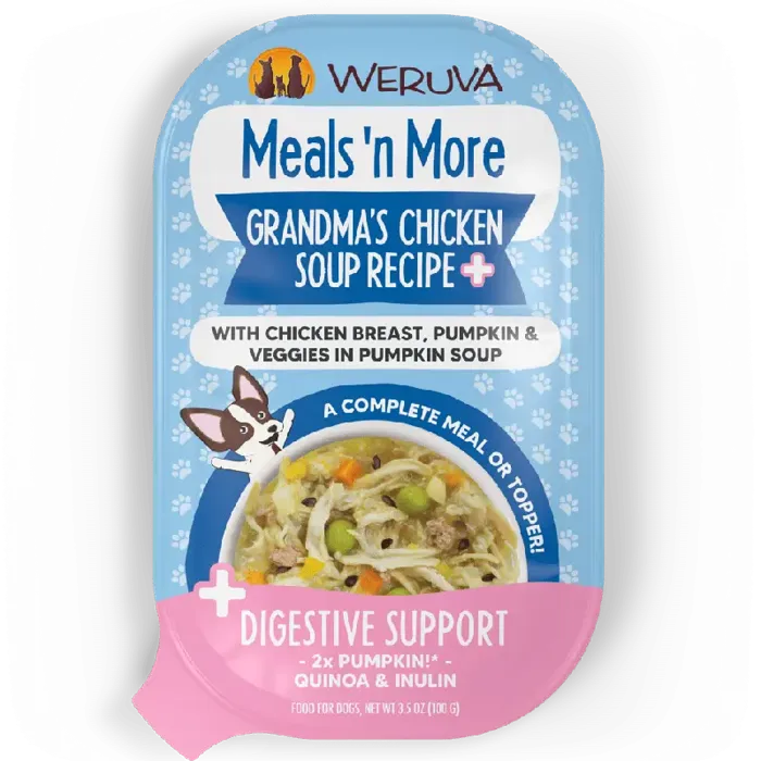 Weruva Meals N More Dog Cup - Grandma's Chicken Soup Plus 3.5oz 10/slv
