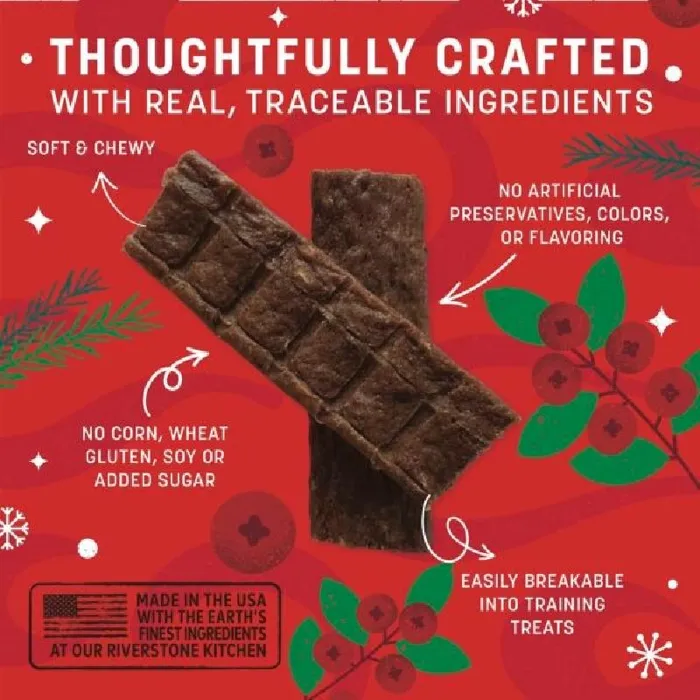 Earth Animal Dog Wisdom Ad Jerky Holiday 4oz