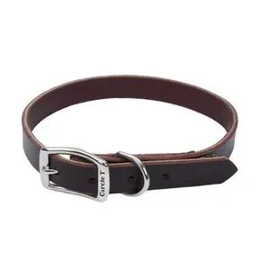 Latigo Leather Town Dog Collar, Latigo, 3/4" X 20"