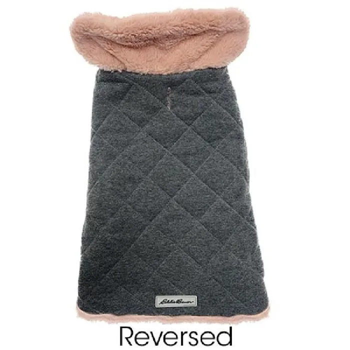 Petrageous Laurel Faux Fur Rev Jacket Pink Gray XS