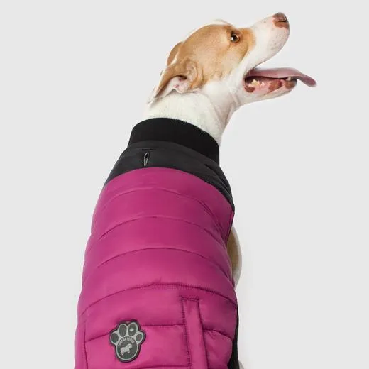 Summit Stretch Puffer Vest In Plum 12"