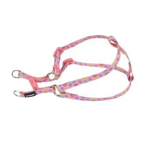 Comfort Wrap® Adjustable Dog Harness, Daisy Multi-color, 3/8" X 08"-14"
