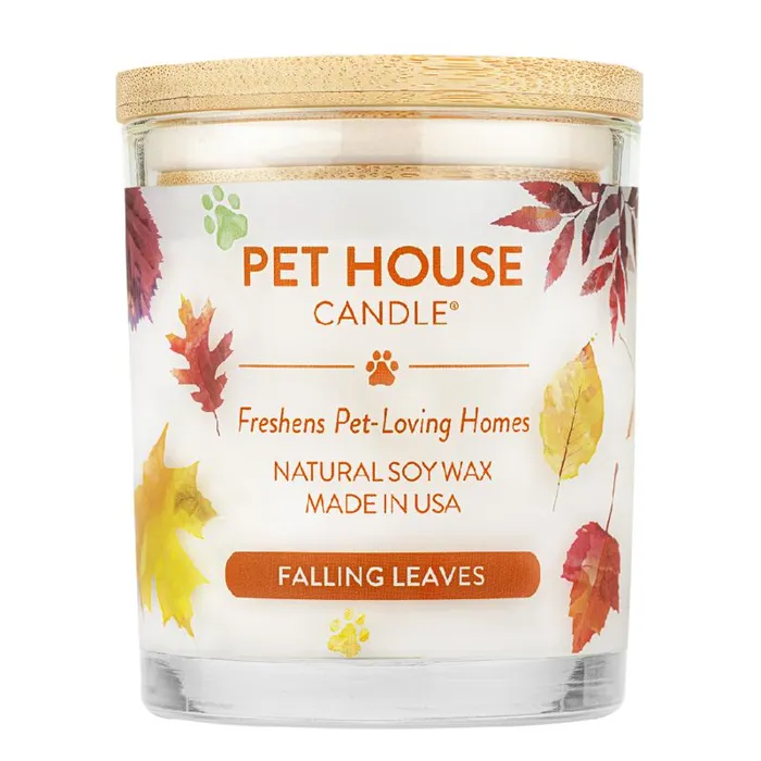 Pet House Candle Seasonal Falling Leaves 8.5oz 3/c