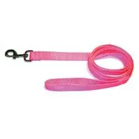 Single Thick Nylon Lead Hot Pink 1"x6'