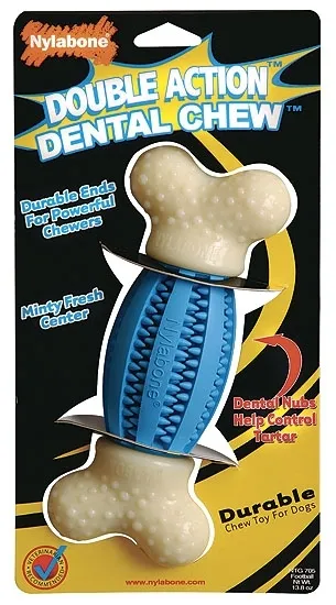 Nylabone Double Action Dental Chews Football