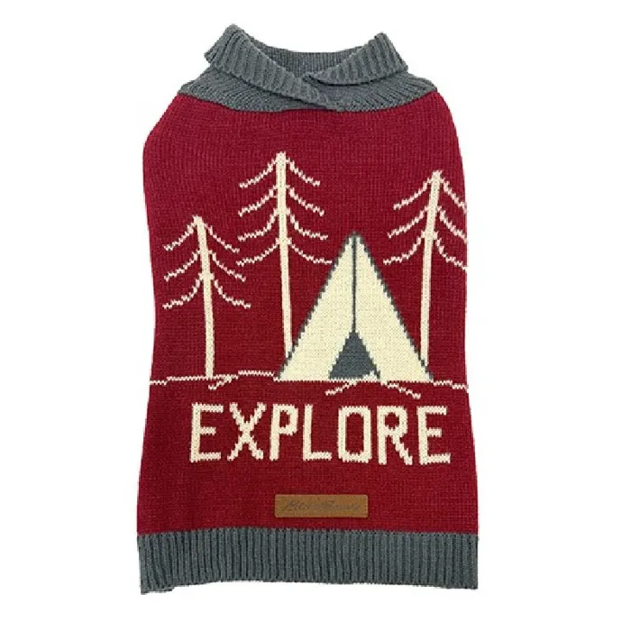Petrageous Eddie Bauer Camping Shawl Sweater Lg