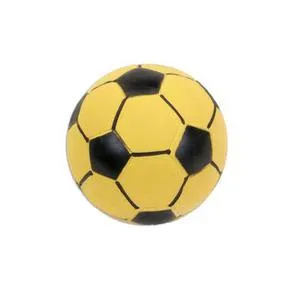 Latex Soccer Ball Dog Toy, Yellow, 4"