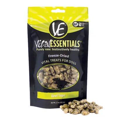Freeze Dried Beef Tripe Vital Treats For Dogs 2.3-oz