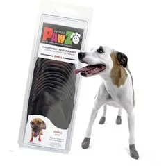 Waterproof Dog Boots, Black, 12 Count Small