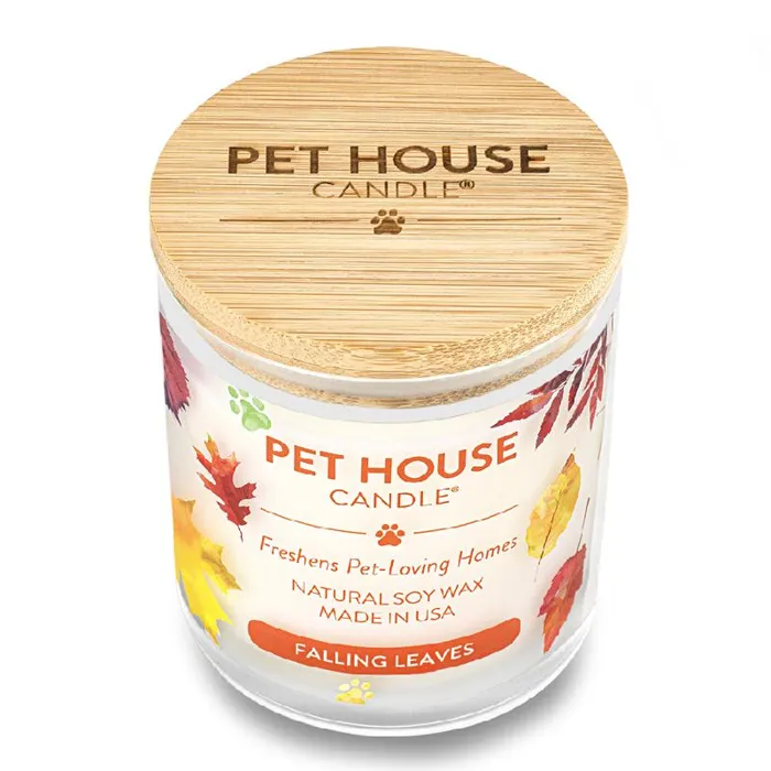 Pet House Candle Seasonal Falling Leaves 8.5oz 3/c
