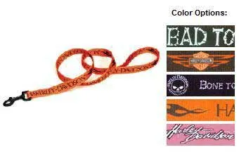 Harley Davidson Nylon Lead 5/8"x4'-orange Block