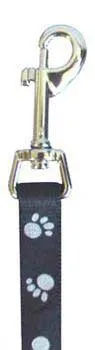 Nylon Reflective Paws Lead 5/8"x6'-black