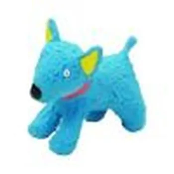 4" Latex Blue Dog Toy, Blue Dog, 4"