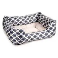 Lux Lounger Therapeut Gel Pet Bed Cream/navy Med