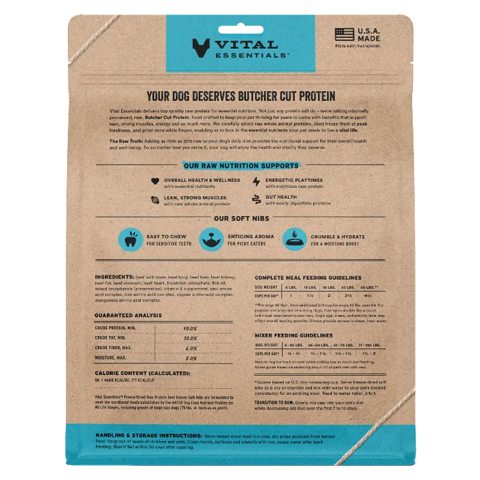 Vital Essentials FD Soft Nibs Beef 14oz