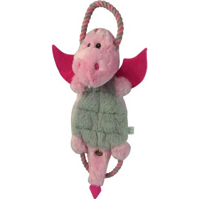 Magic Mats Dragon Dog Toy Pink Xl/17 Inch