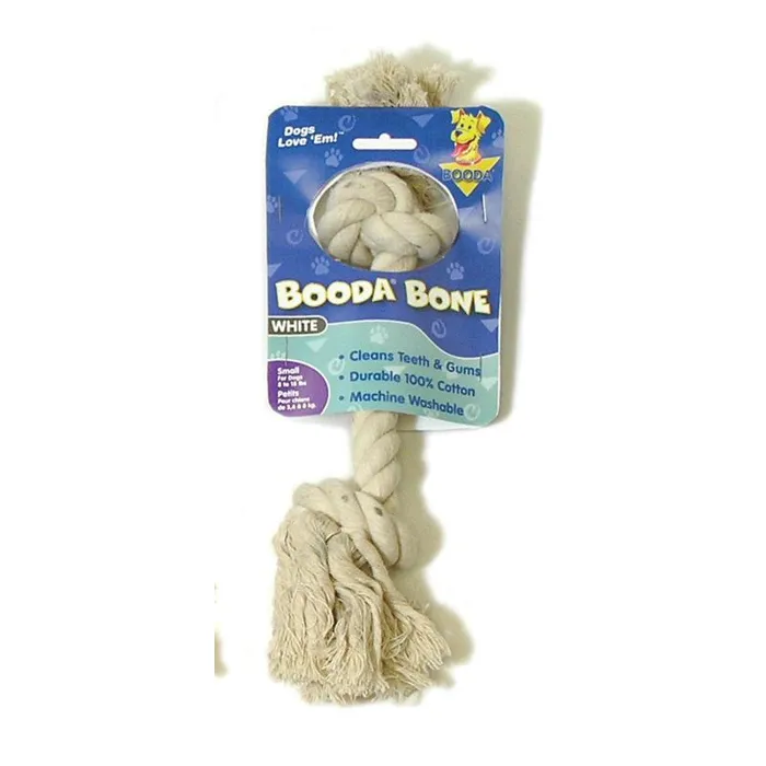 Booda 2 Knot Rope Bone White Extra Small