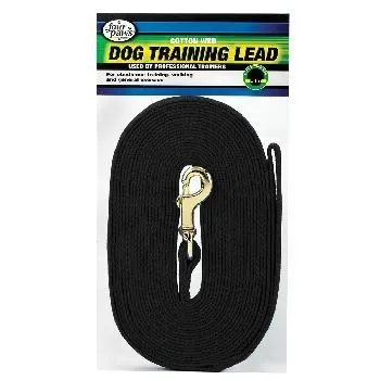 Cotton Web 5/8" Training Lead 15' - Black