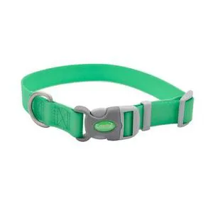 Adjustable Waterproof Collar, Lime, 1" X 14-20"