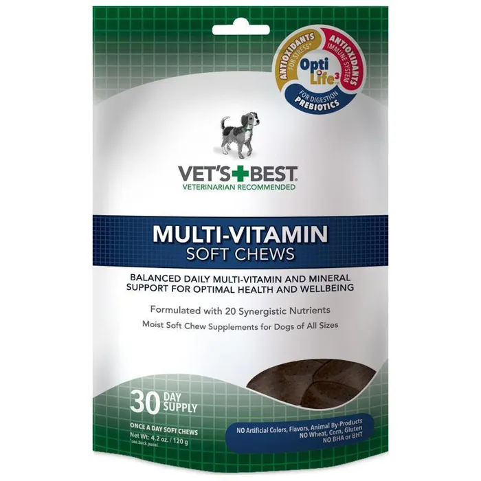 Vets Best Multi-vitamin Soft Chew 30 Day Supply 4.2 Ounce;