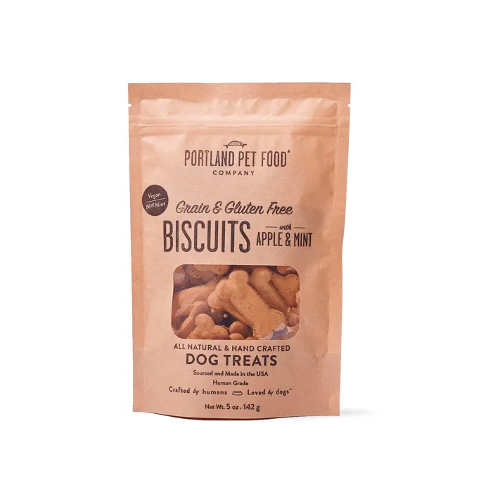 Portland Pet GF Apple & Mint Biscuit 5oz