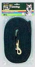 Cotton Web 5/8" Training Lead 30 Ft - Black