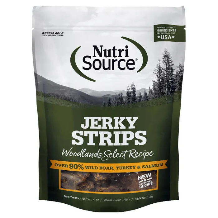 Nutrisource Jivin Jerky Boar, Turkey, Salmon 4oz
